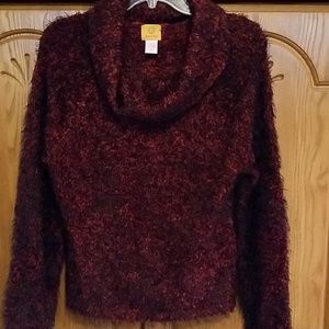 Red and black sweater. NWOT